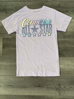 Girls Converse Pastel Purple Sweatshirt Dress - GUC, size M (10/12) - adorable!